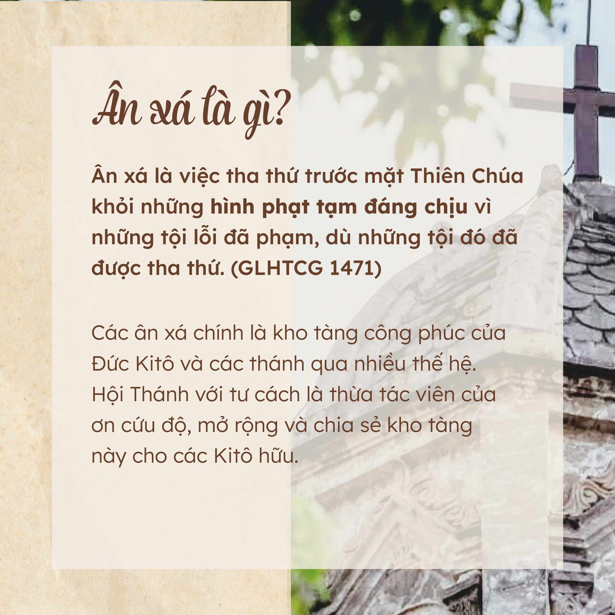 CHỈ DẪN VỀ VIỆC VIẾNG NHÀ THỜ LĨNH ÂN XÁ - "ƠN THA TỘI ASSISI"


🔹 Ngày 1-2/8 hằng năm, Hội