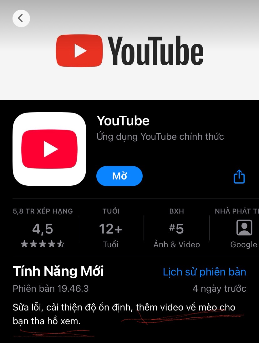 Youtube có tính năng mới