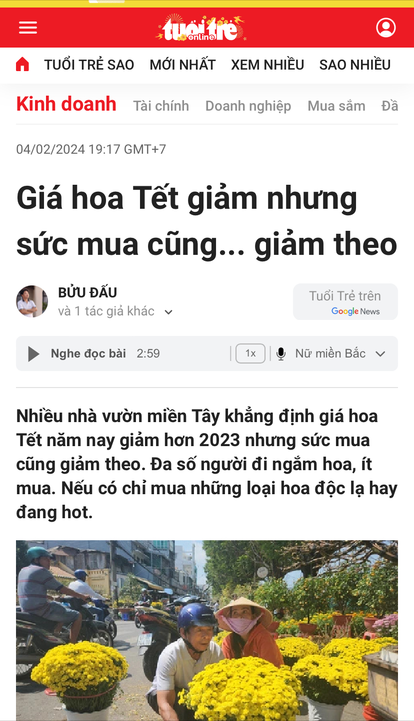 Vì không ai có tiền