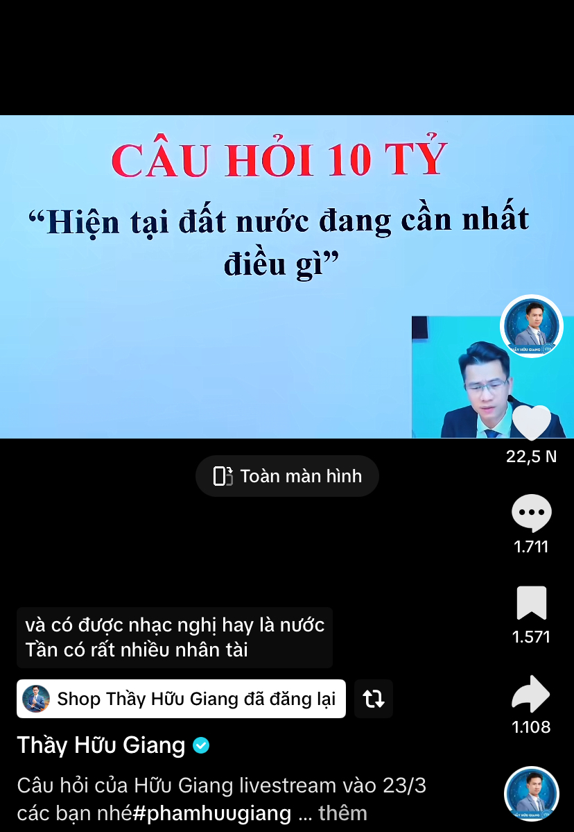 Câu hỏi đang được quan tâm và có nhiều bạn đăng video trả lời