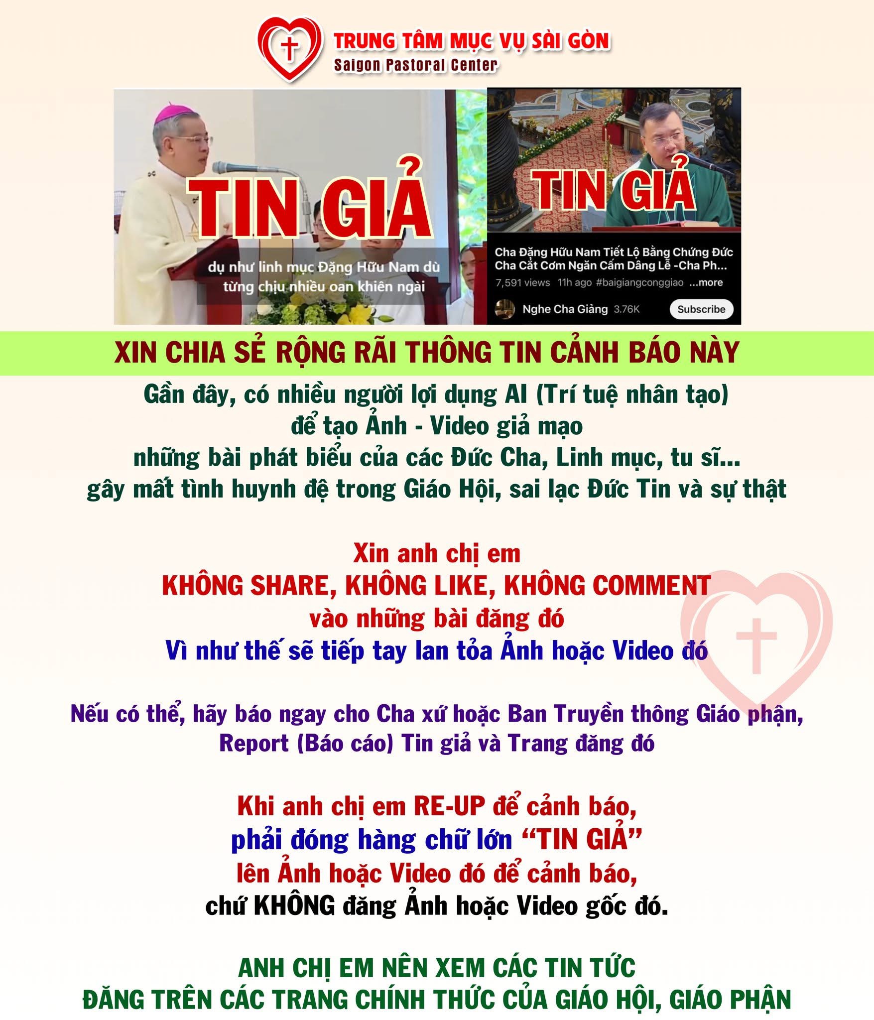 [Xin chia sẻ rộng rãi] HIỂU BIẾT ĐỂ YÊU THƯƠNG VÀ PHỤC VỤ
Nguồn: Trung Tâm Mục Vụ Sài Gòn