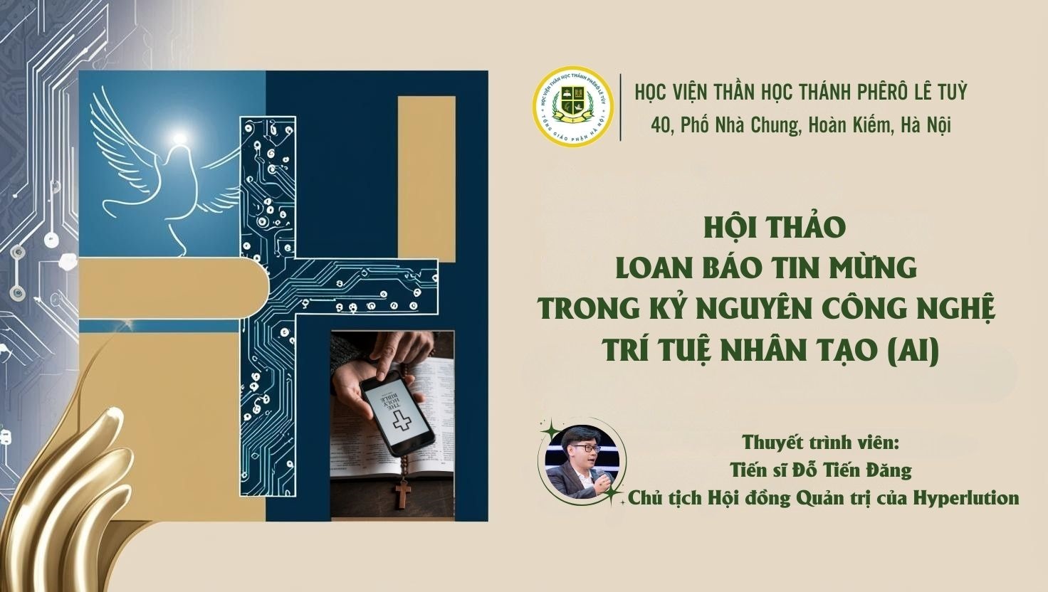 HỘI THẢO: LOAN BÁO TIN MỪNG TRONG KỶ NGUYÊN CÔNG NGHỆ TRÍ TUỆ NHÂN TẠO (AI)
Nghe có vẻ hấp dẫn