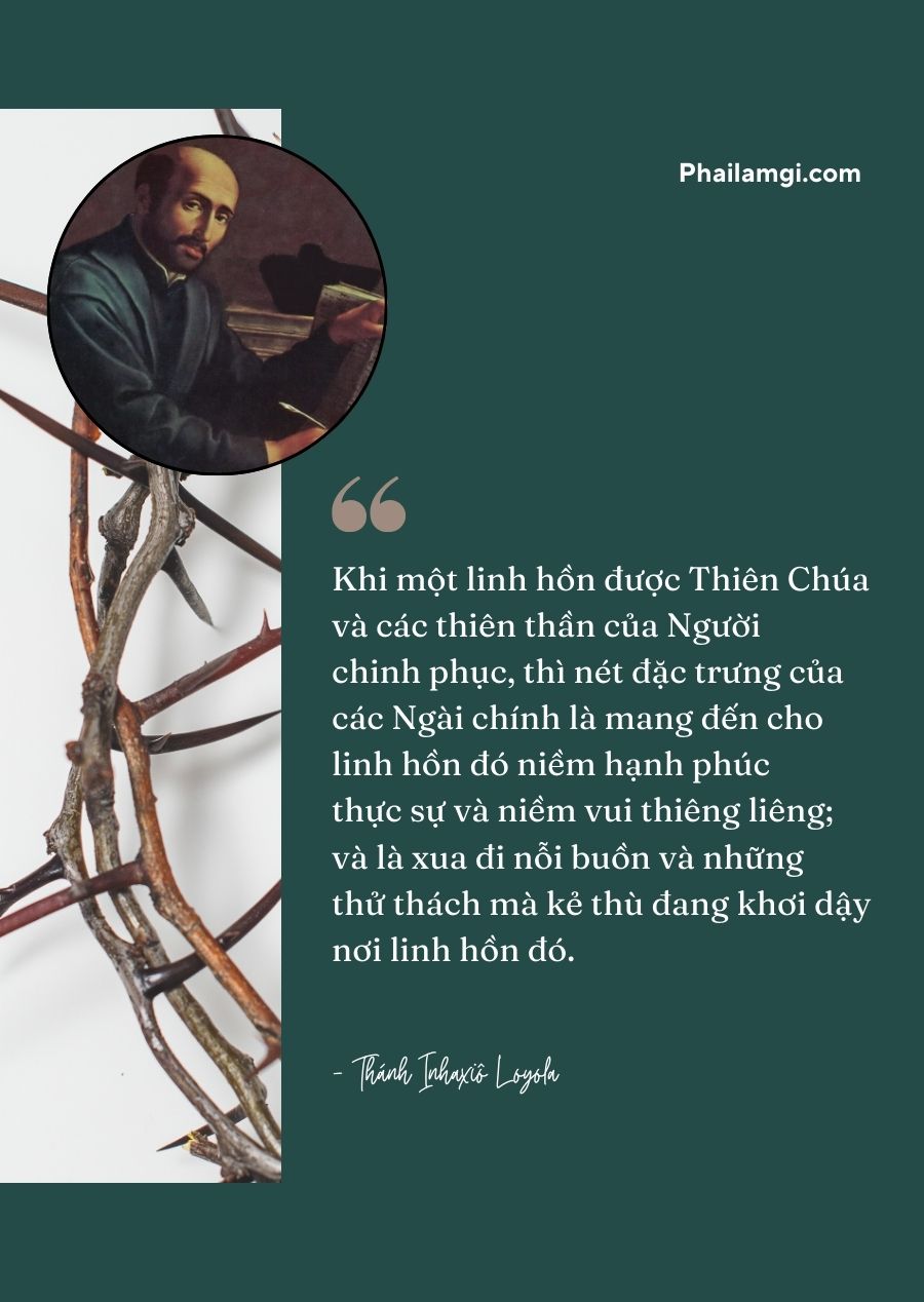 Niềm vui thiêng liêng là dấu hiệu rõ rệt của việc Thiên Chúa hiện diện. Nếu tâm hồn con đang