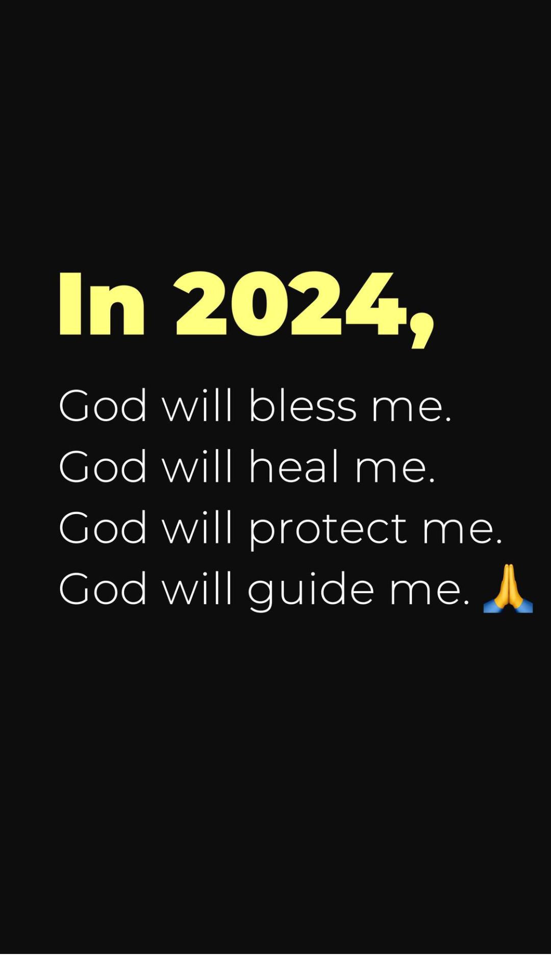 i will give my 2024 into the God's Hand