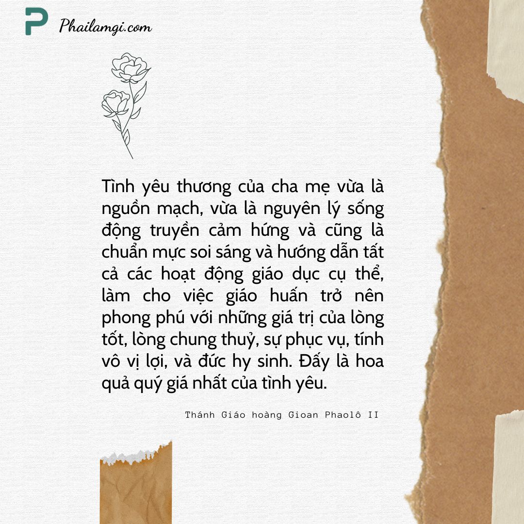 Tình yêu thương của cha mẹ