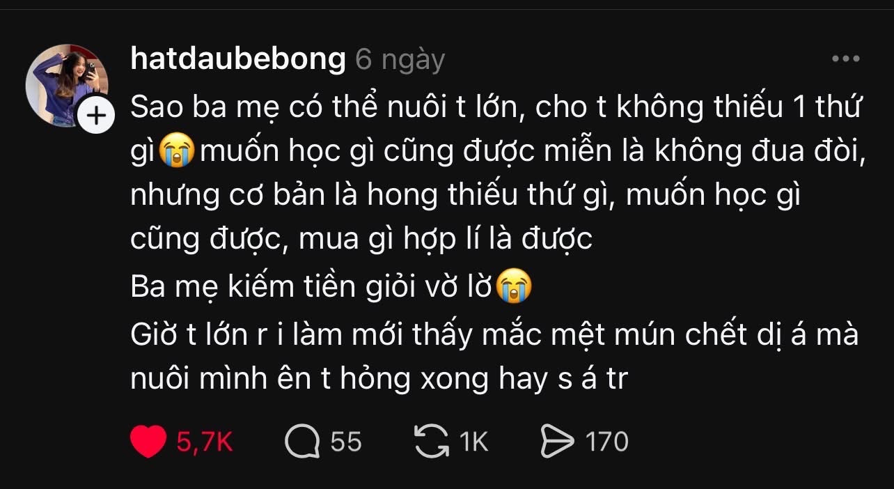 Câu hỏi mình thắc mắc bấy lâu nay